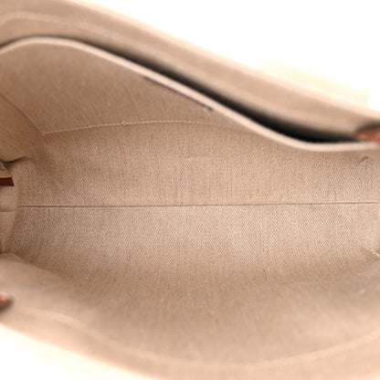 Chloe Linen Calfskin Medium Woody Ribbon Tote White Brown 5 of 10