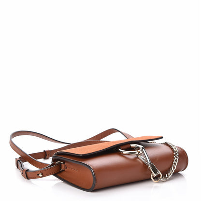 Chloe Suede Calfskin Mini Faye Shoulder Bag Tobacco 4 of 7