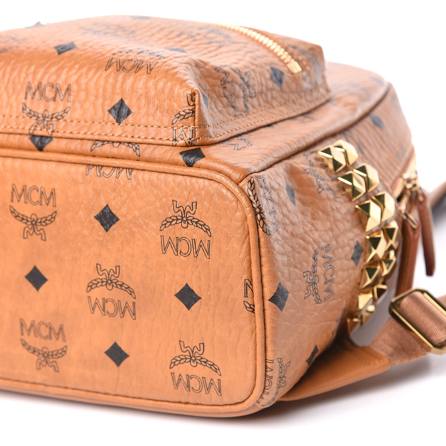 Visetos Side Stud Mini Stark Backpack Cognac