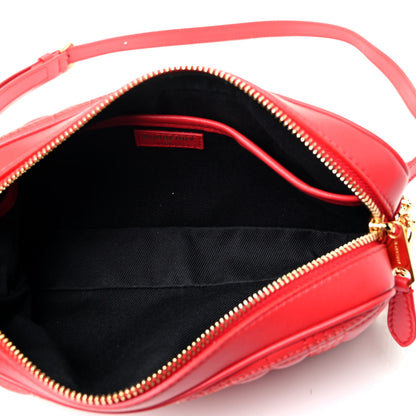 Burberry Lambskin Quilted Camera Bag Bright Red 4 of 4