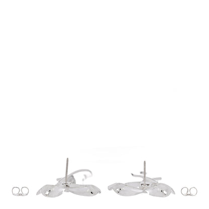 Tiffany Sterling Silver Large Bow Earrings 3 of 4
