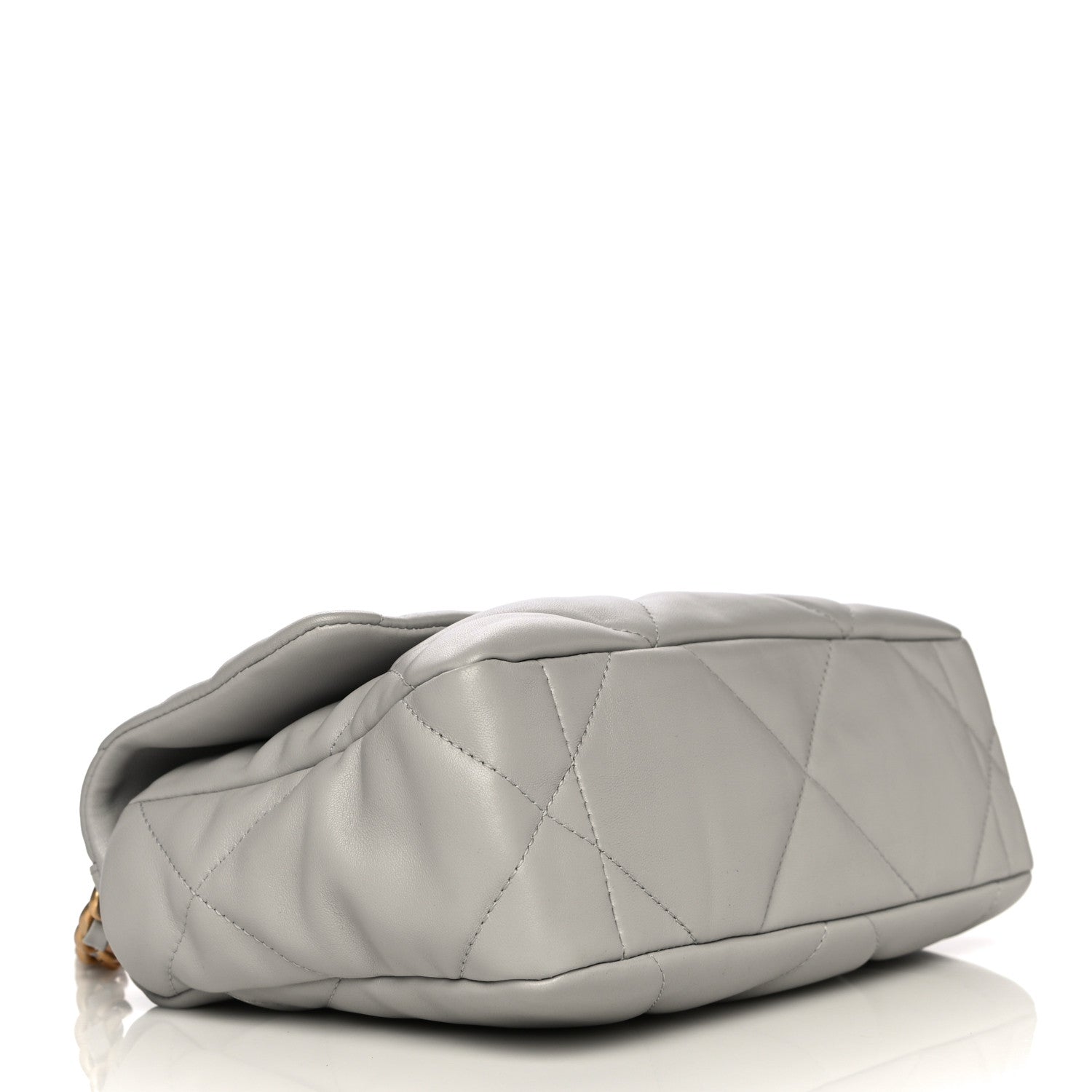 Chanel Lambskin Quilted Medium Chanel 19 Flap Grey 3 of 11