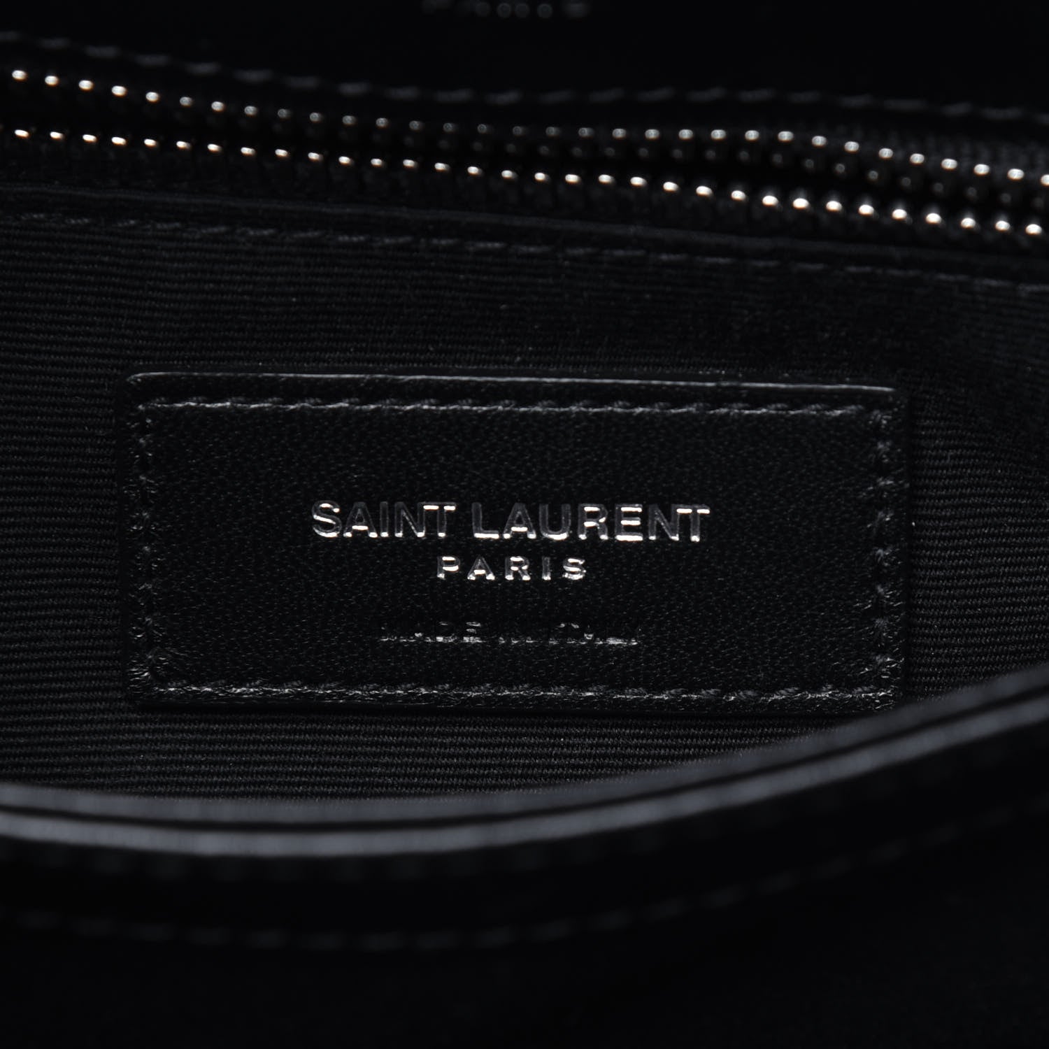 Saint Laurent Calfskin Y Quilted Monogram Toy Loulou Crossbody Bag Black 7 of 13