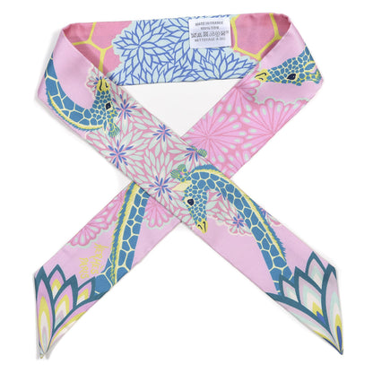 Hermes Silk The Three Graces Twilly Rose Bonbon Canard 1 of 3