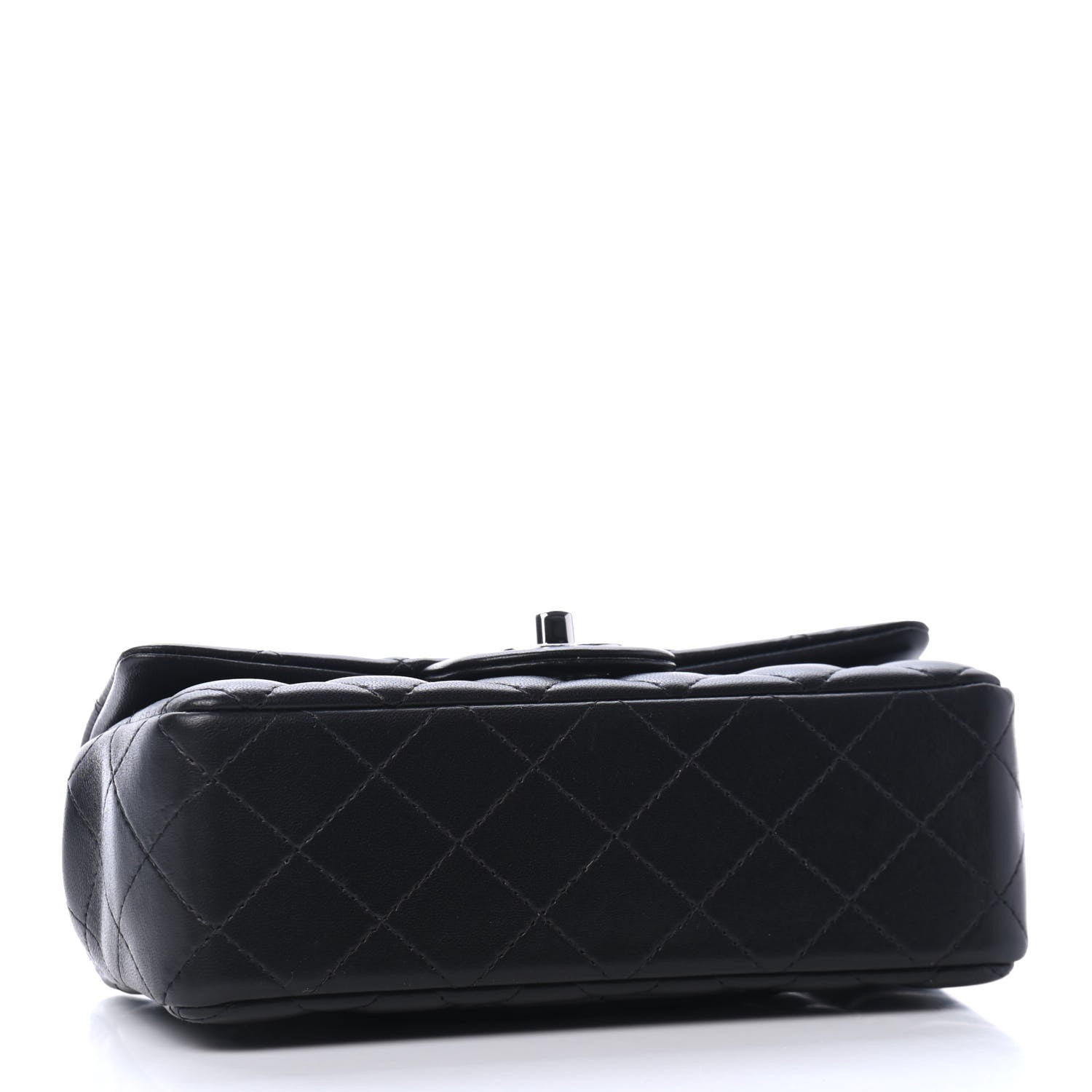 Chanel Lambskin Quilted Mini Rectangular Flap Black 3 of 4