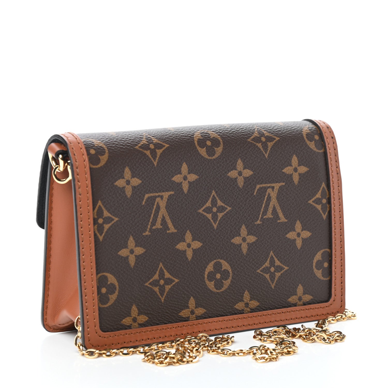 Louis Vuitton Reverse Monogram Dauphine Chain Wallet 3 of 8