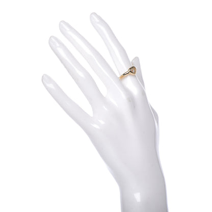 Chopard 18K Yellow Gold Diamond Happy Heart Ring 52 6 2 of 7