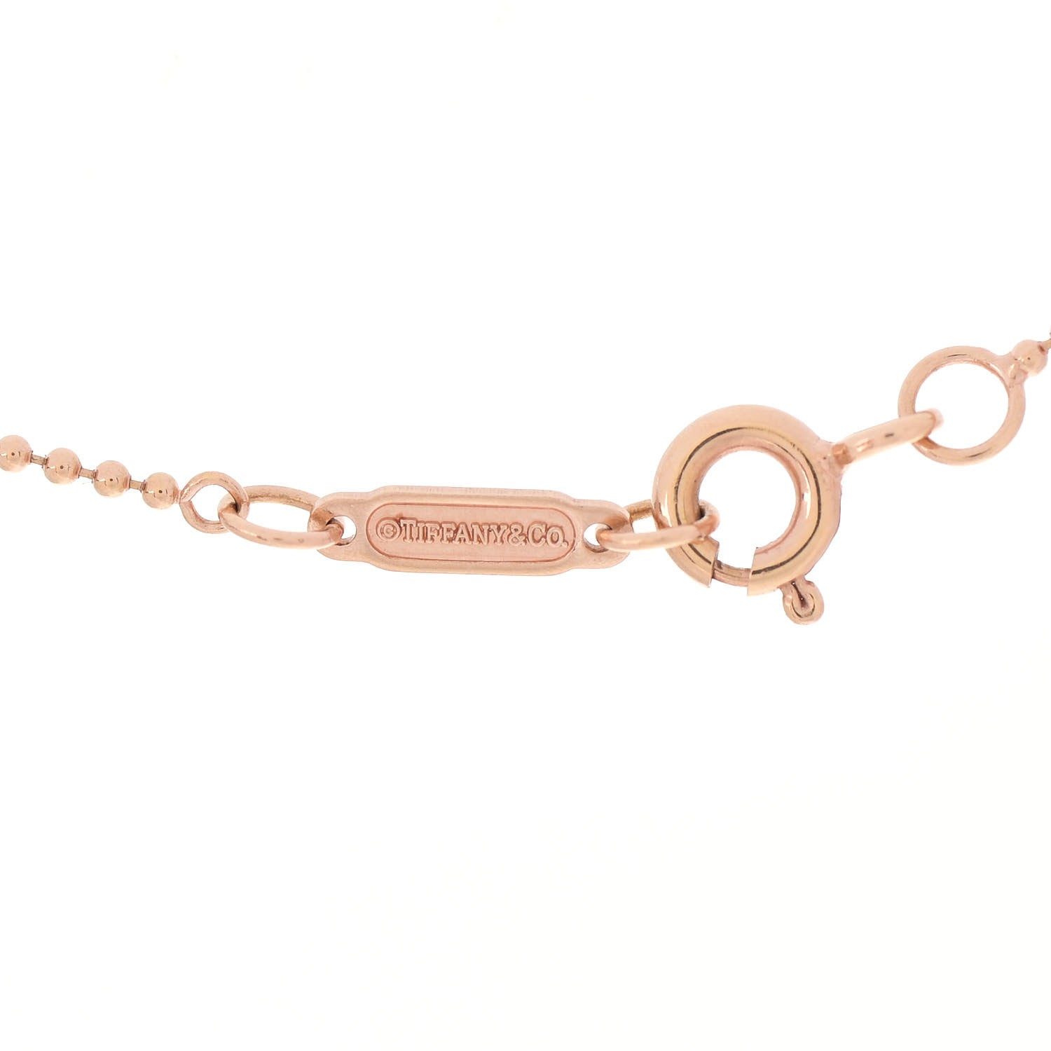 Tiffany 18K Rose Gold Amethyst Diamond Sparklers Flower Pendant Necklace 4 of 6