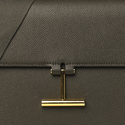 Tom Ford Calfskin Small T Clasp Tara Crossbody Bag Military Green 7 of 9