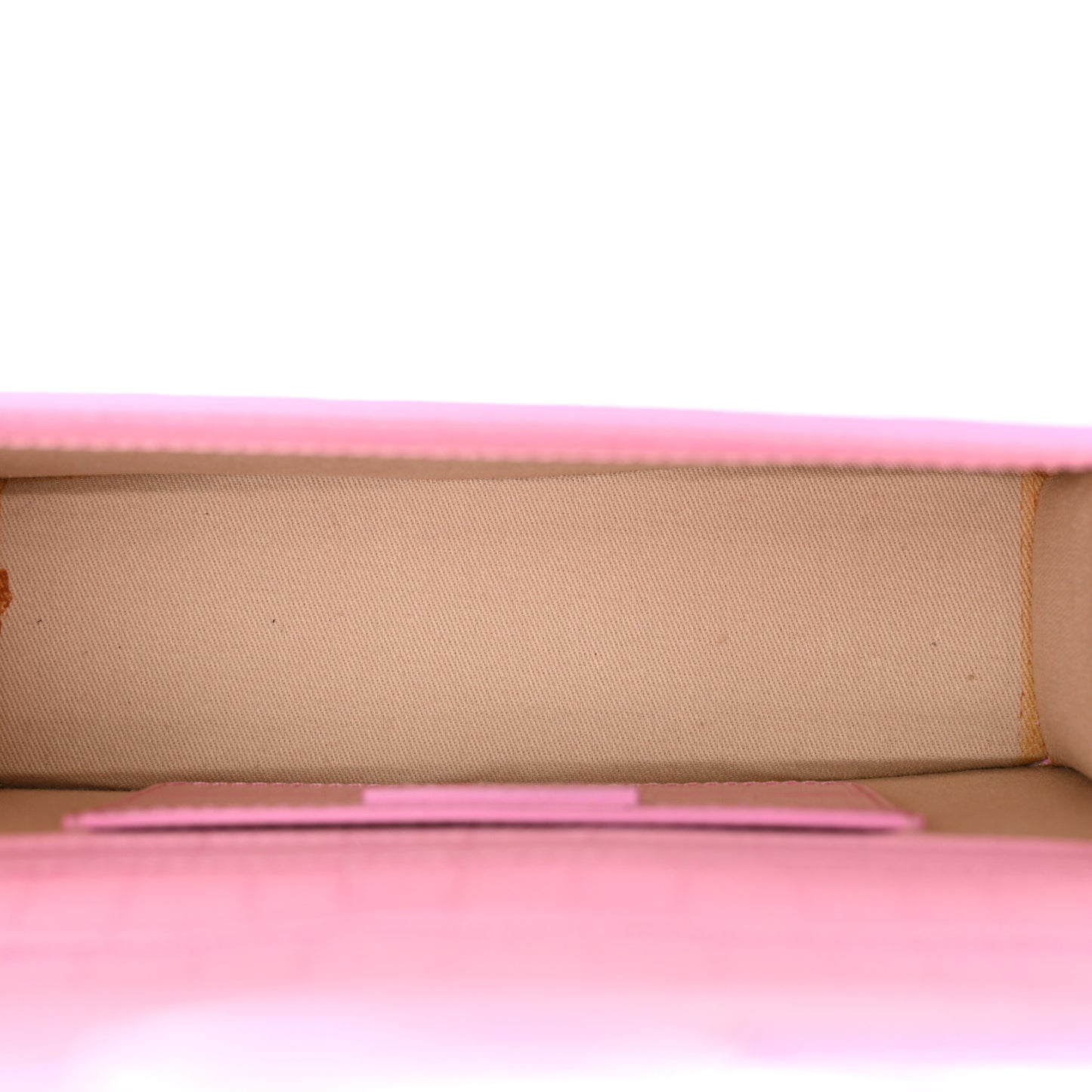 Calfskin Crocodile Embossed Le Grand Bambino Pink
