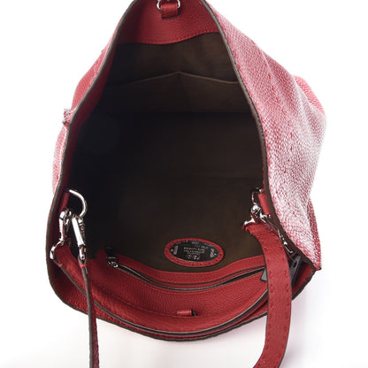 Fendi Cuoio Romano Selleria Large Anna Bucket Bag Rosso 6 of 8