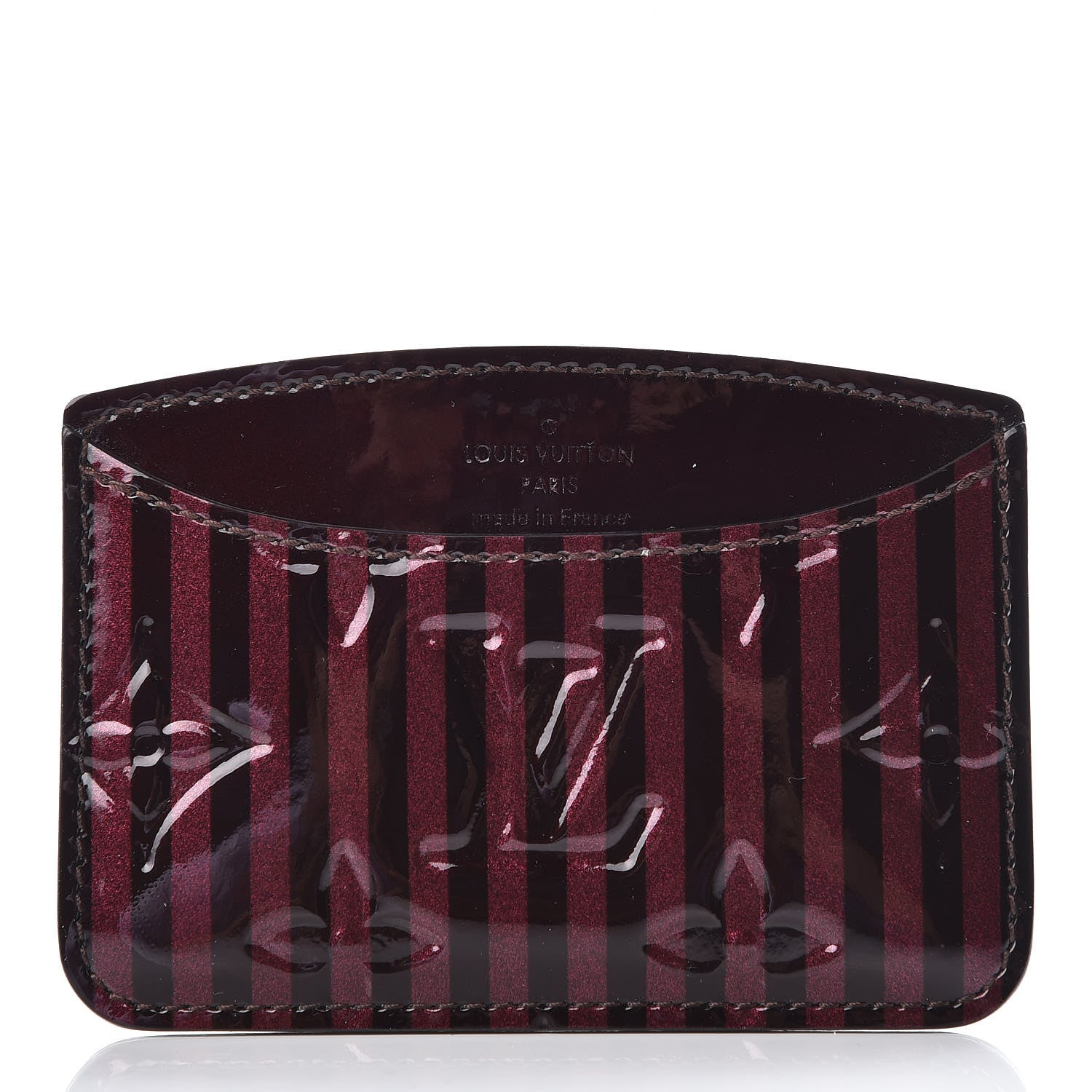 Louis Vuitton Vernis Rayures Mirror Case Amarante 3 of 7
