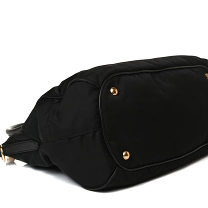 Prada Tessuto Nylon Cervo Shoulder Bag Black 8 of 18