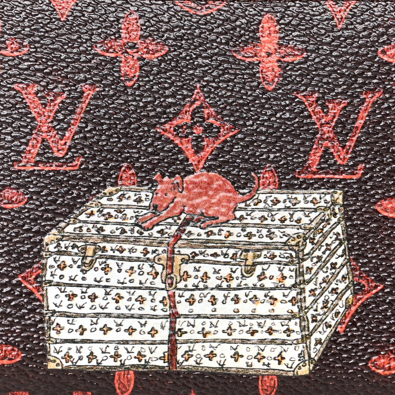 Louis Vuitton Catogram Zippy Coin Purse Marron 7 of 7