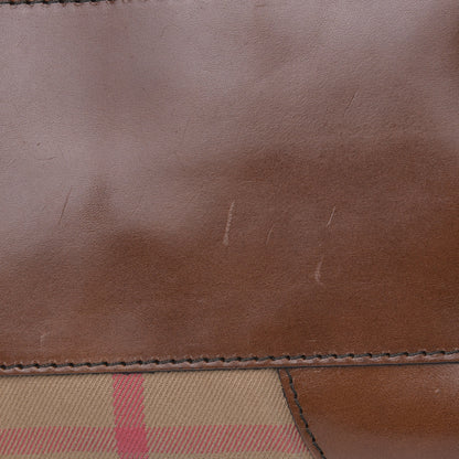 Burberry House Check Small Canterbury Tote Dark Tan 11 of 11