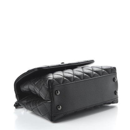 Chanel Caviar Quilted Mini Coco Handle Flap So Black 4 of 10