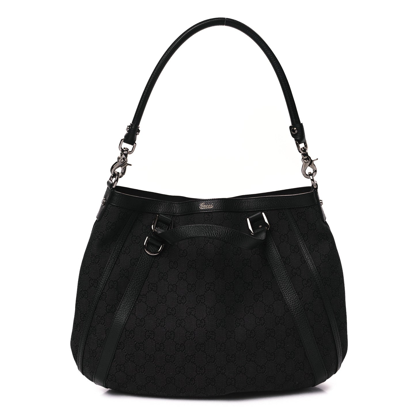 Monogram Medium Abbey Convertible Tote Black