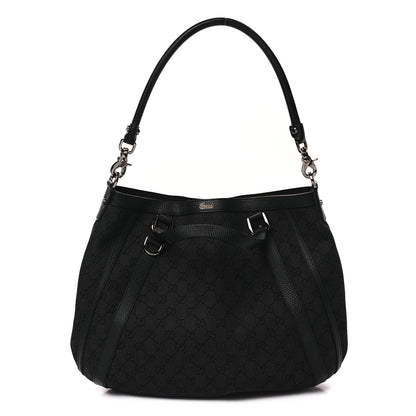 Gucci Monogram Medium Abbey Convertible Tote Black 1 of 10