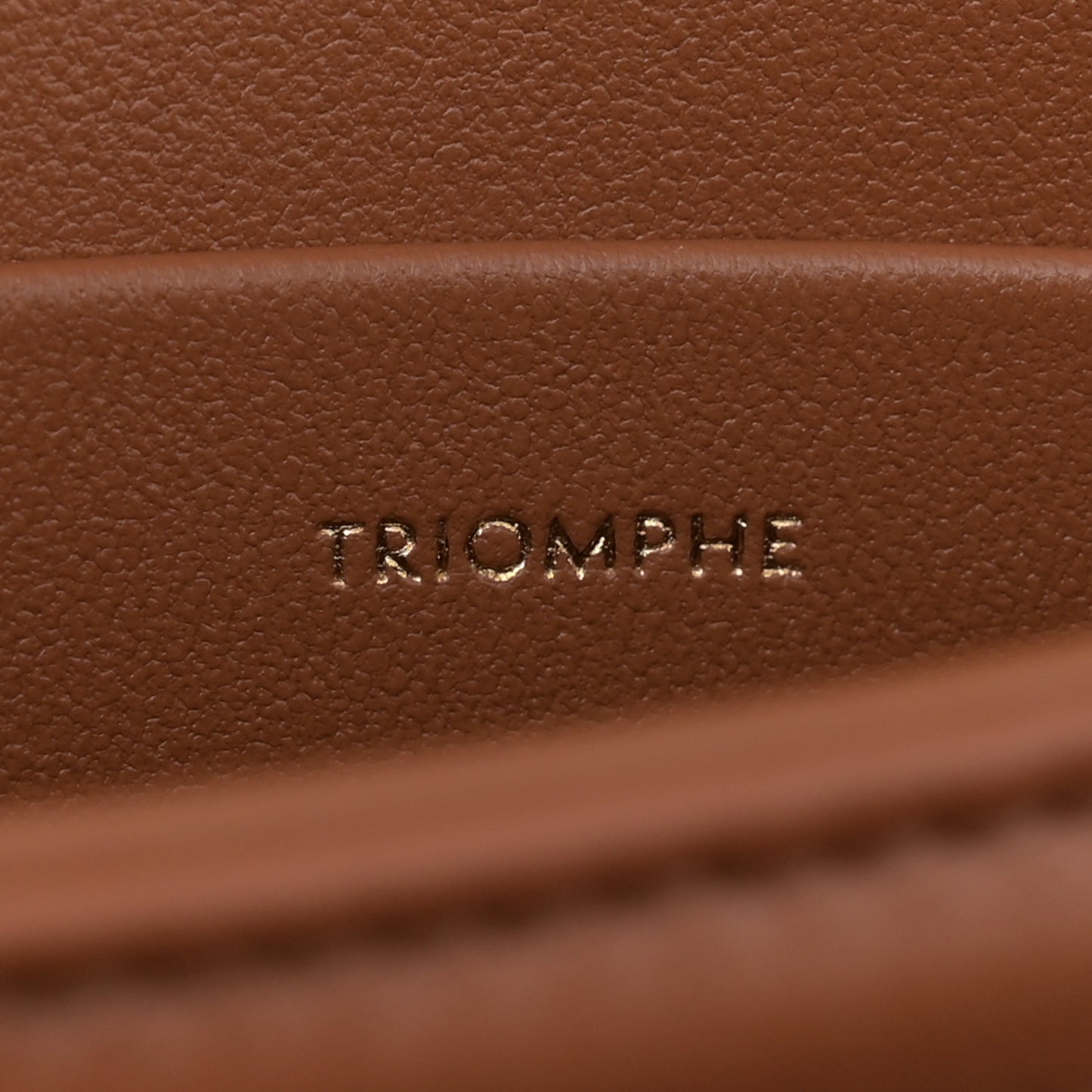 Textile Calfskin Teen Triomphe Bag Natural Tan
