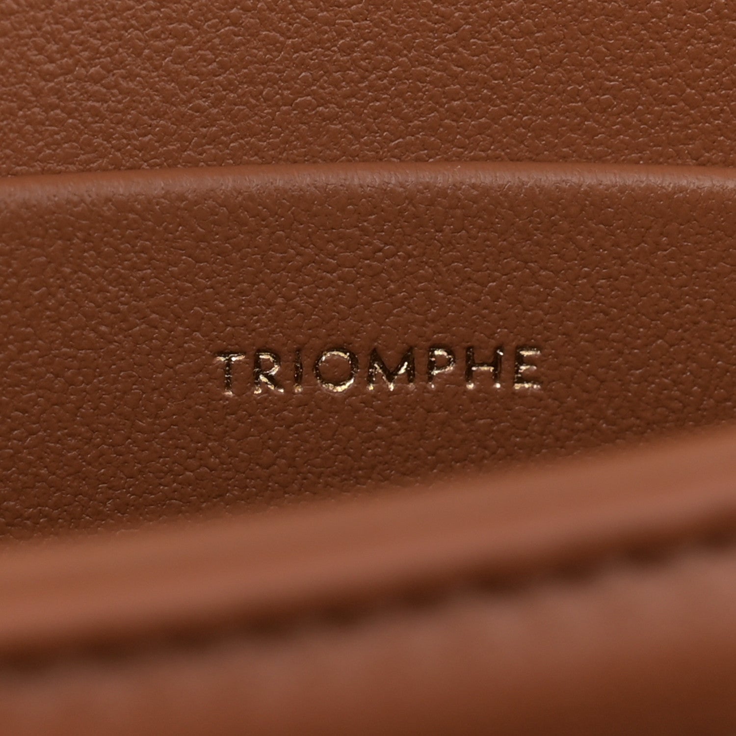 Celine Textile Calfskin Teen Triomphe Bag Natural Tan 7 of 11