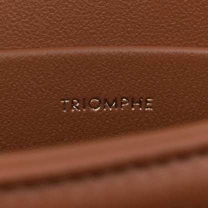 Celine Textile Calfskin Teen Triomphe Bag Natural Tan 7 of 11