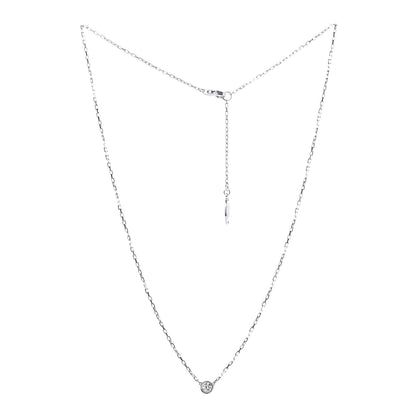 Cartier 18K White Gold Diamond SM D'Amour Pendant Necklace 3 of 7