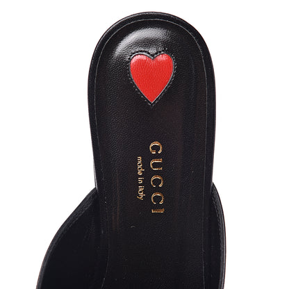 Gucci Malaga Kid Horsebit Slide Sandals 36.5 Black 6 of 10