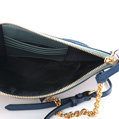 Burberry Haymarket Check Derby Peyton Crossbody Clutch Bag Eucalyptus Green 5 of 8