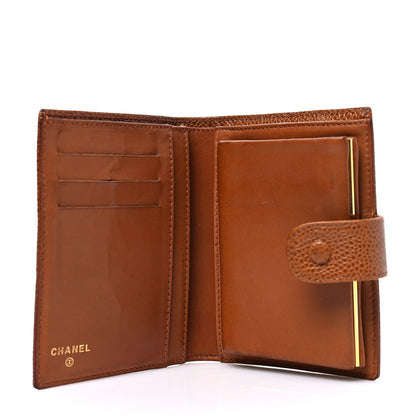 Chanel Caviar Timeless CC Compact French Wallet Brown 5 of 9