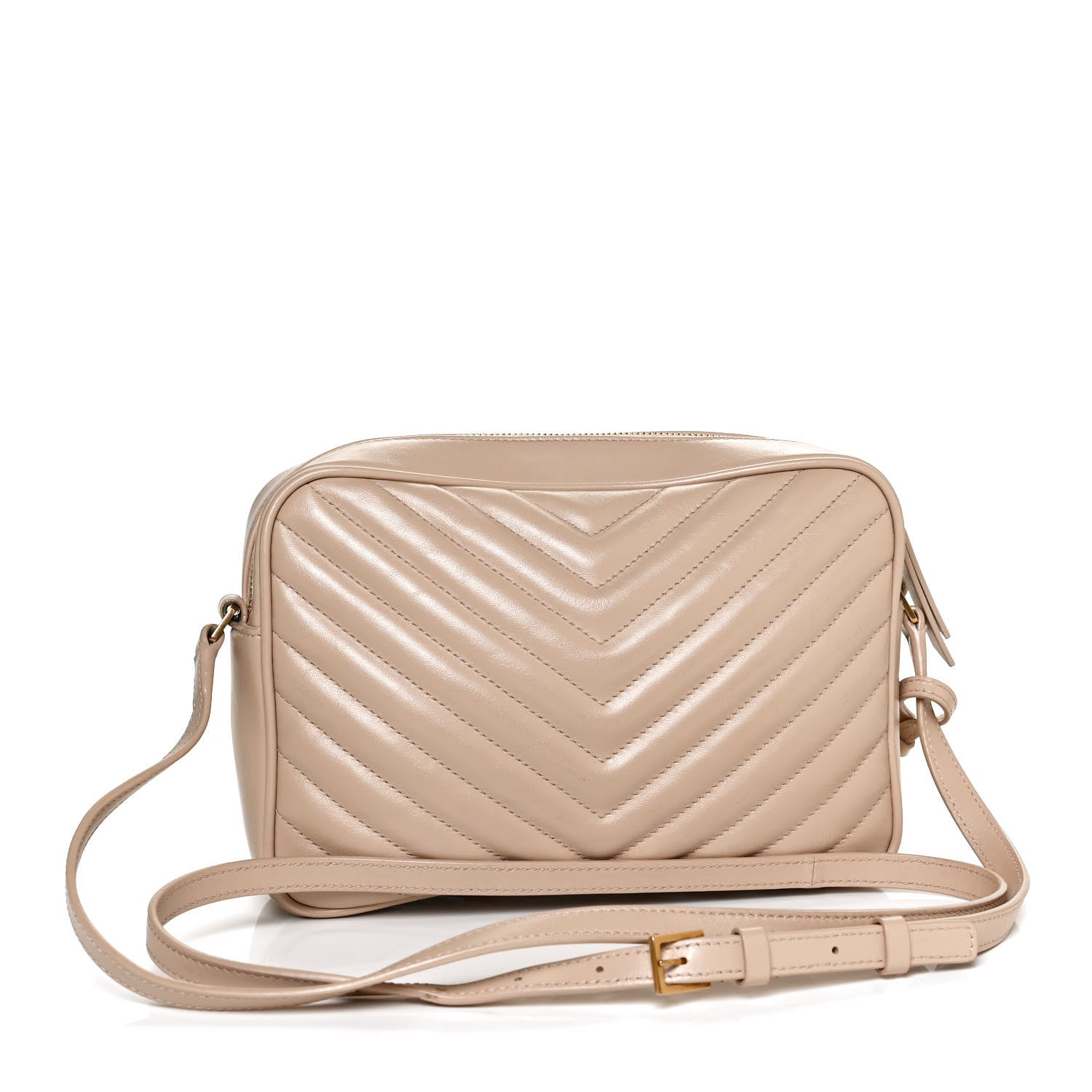 Saint Laurent Calfskin Matelasse Monogram Lou Camera Bag Nude Powder 3 of 11