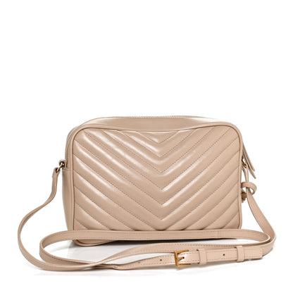 Saint Laurent Calfskin Matelasse Monogram Lou Camera Bag Nude Powder 3 of 11
