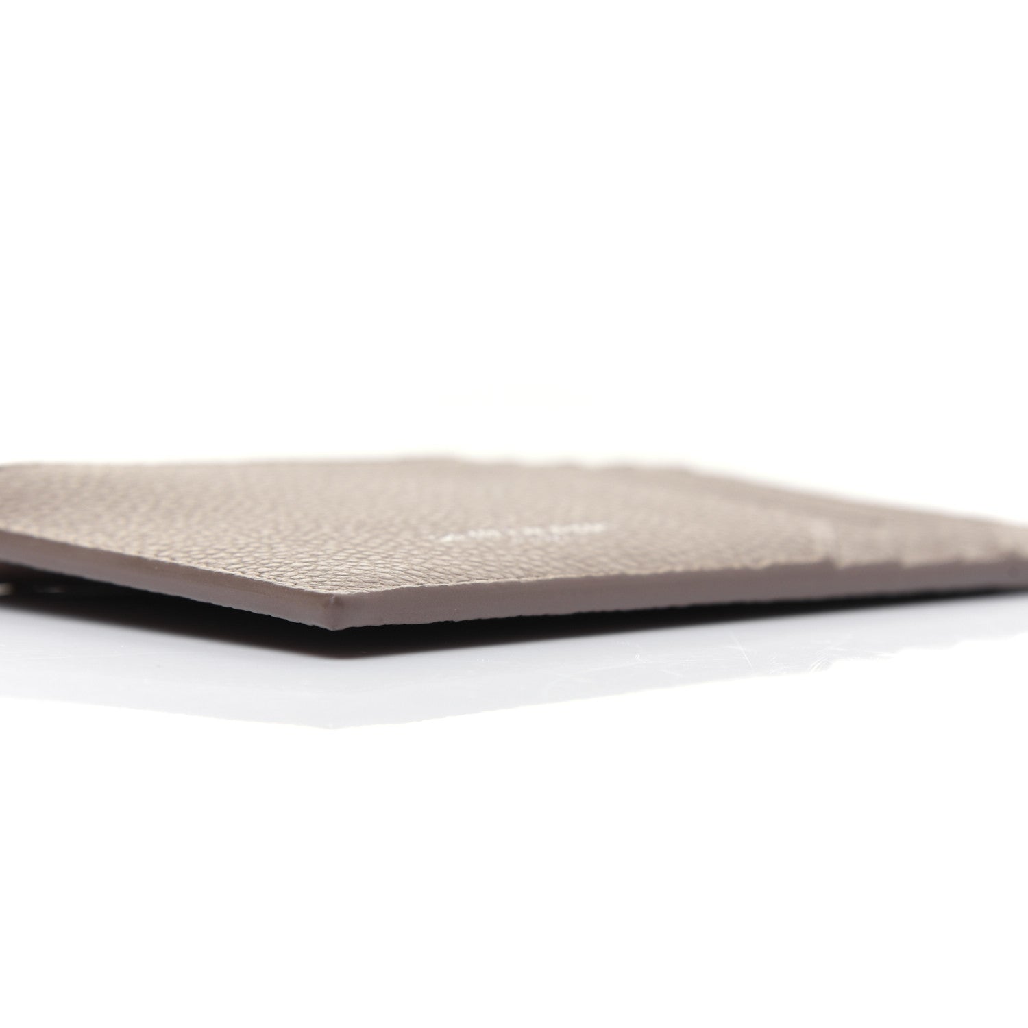 Saint Laurent Grained Calfskin 5 Fragments Zip Pouch Card Holder Taupe 6 of 11