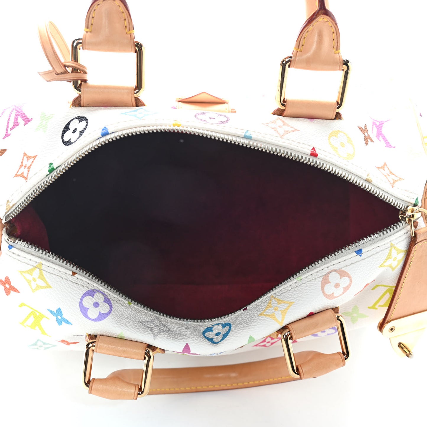 Monogram Multicolor Speedy 30 White
