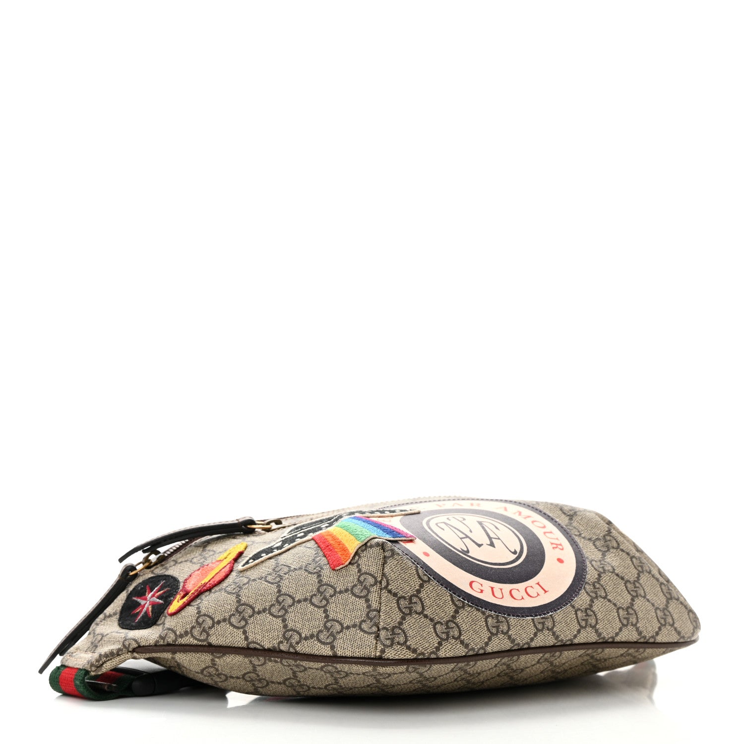 Gucci GG Supreme Monogram Courrier Belt Bag Beige New Acero 4 of 13