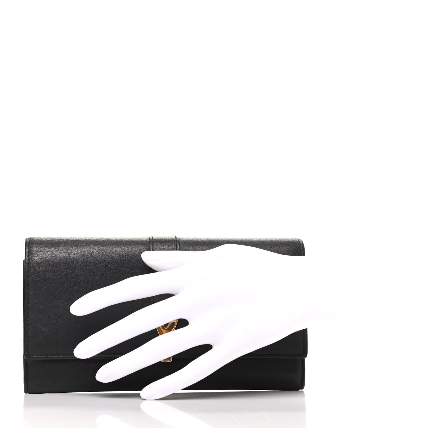 Saint Laurent Calfskin Classic Y Ligne Wallet Black 2 of 6