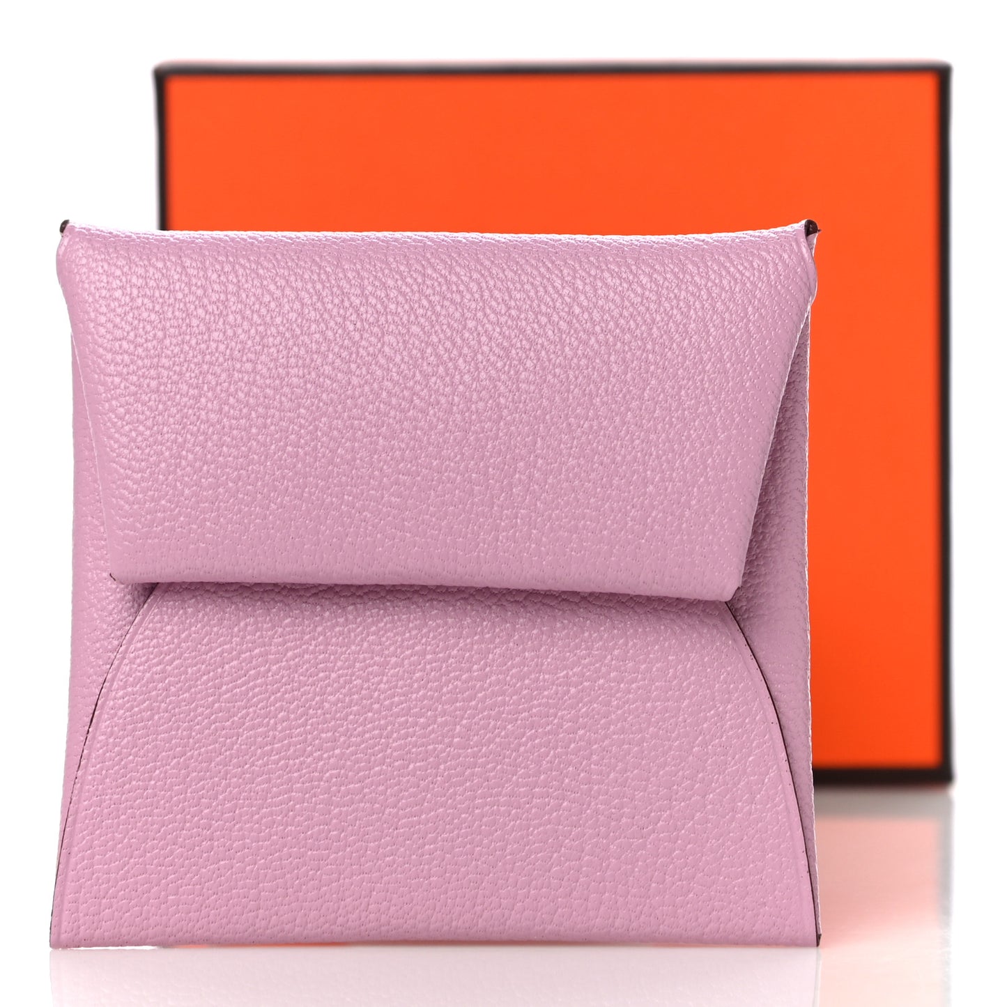 Chevre Mysore Bastia Coin Purse Mauve Sylvestre