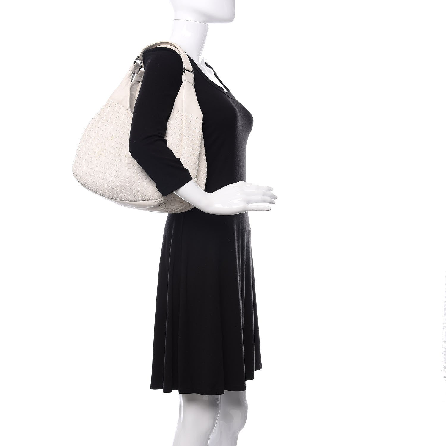 Bottega Veneta Nappa Intrecciato Medium Campana Hobo White 2 of 9