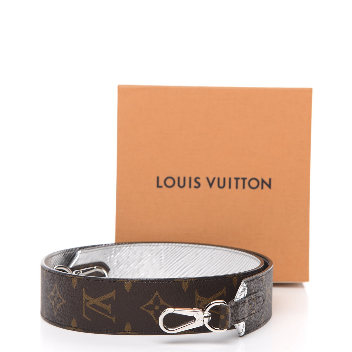 Epi Monogram Bandouliere Shoulder Strap Silver