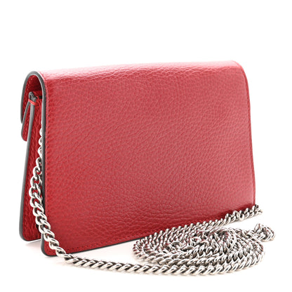 Gucci Calfskin Super Mini Dionysus Shoulder Bag Hibiscus Red 3 of 9