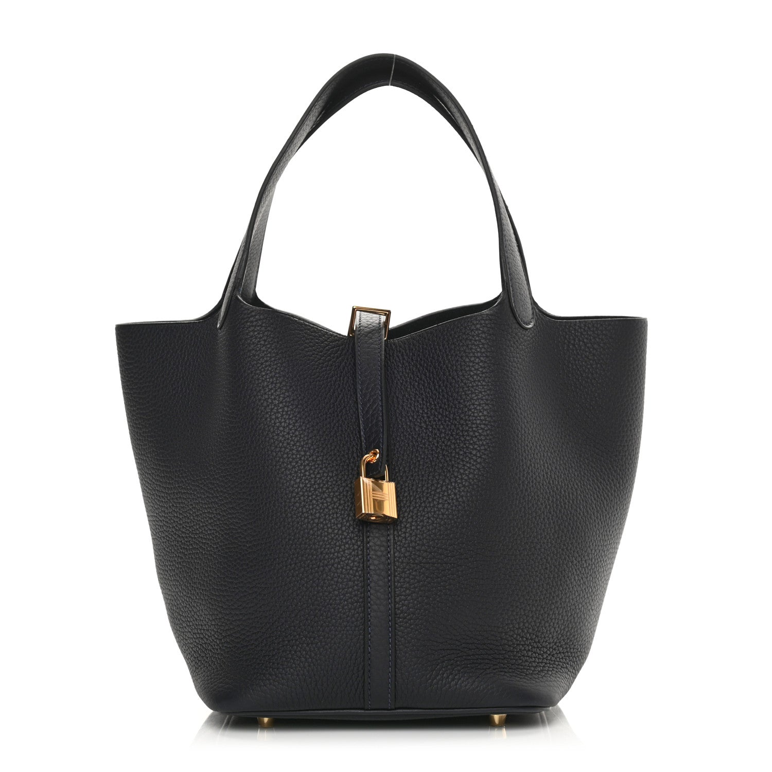 Hermes Taurillon Clemence Picotin Lock 22 MM Bleu Nuit 1 of 11