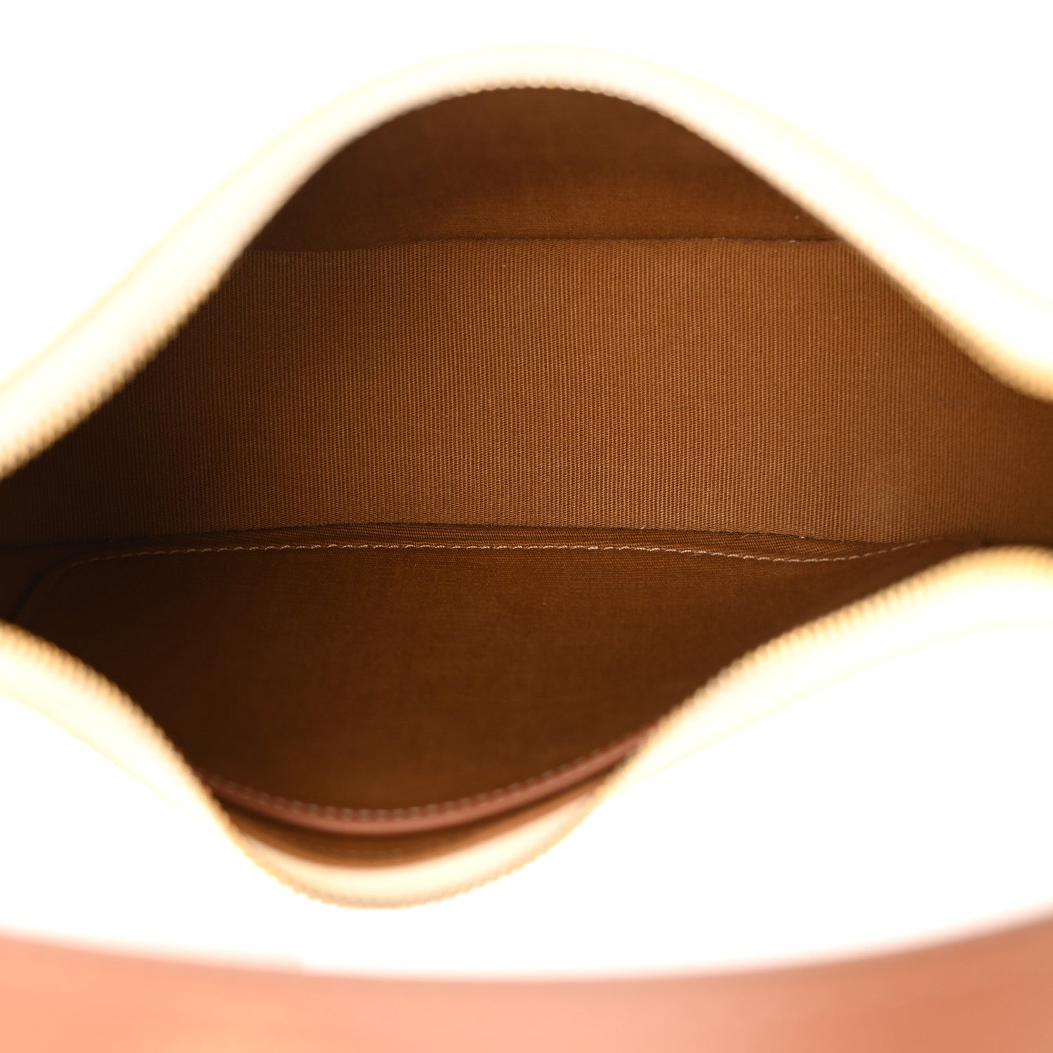 Celine Canvas Calfskin Ava Triomphe Shoulder Bag White 5 of 10