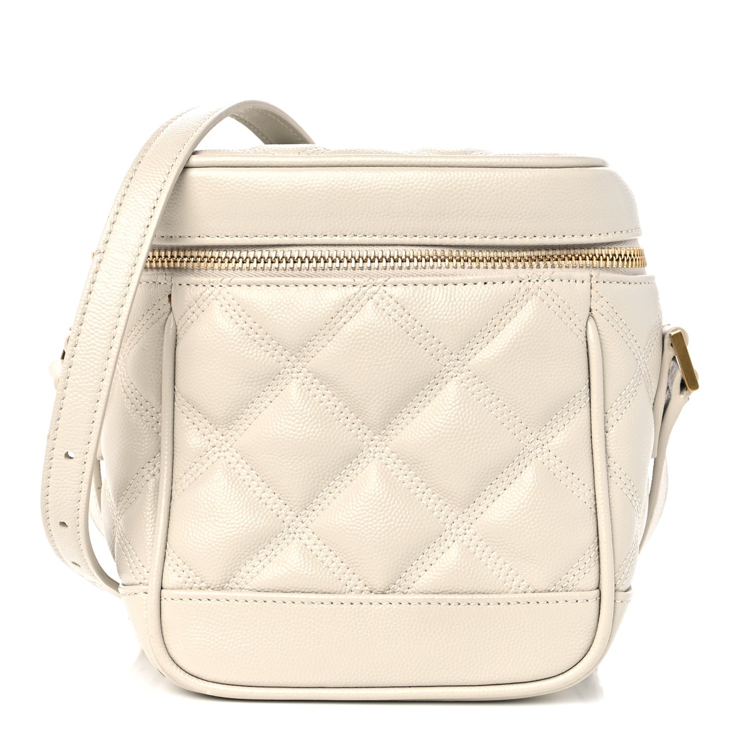 Grain de Poudre Quilted 80's Vanity Bag Crema Soft