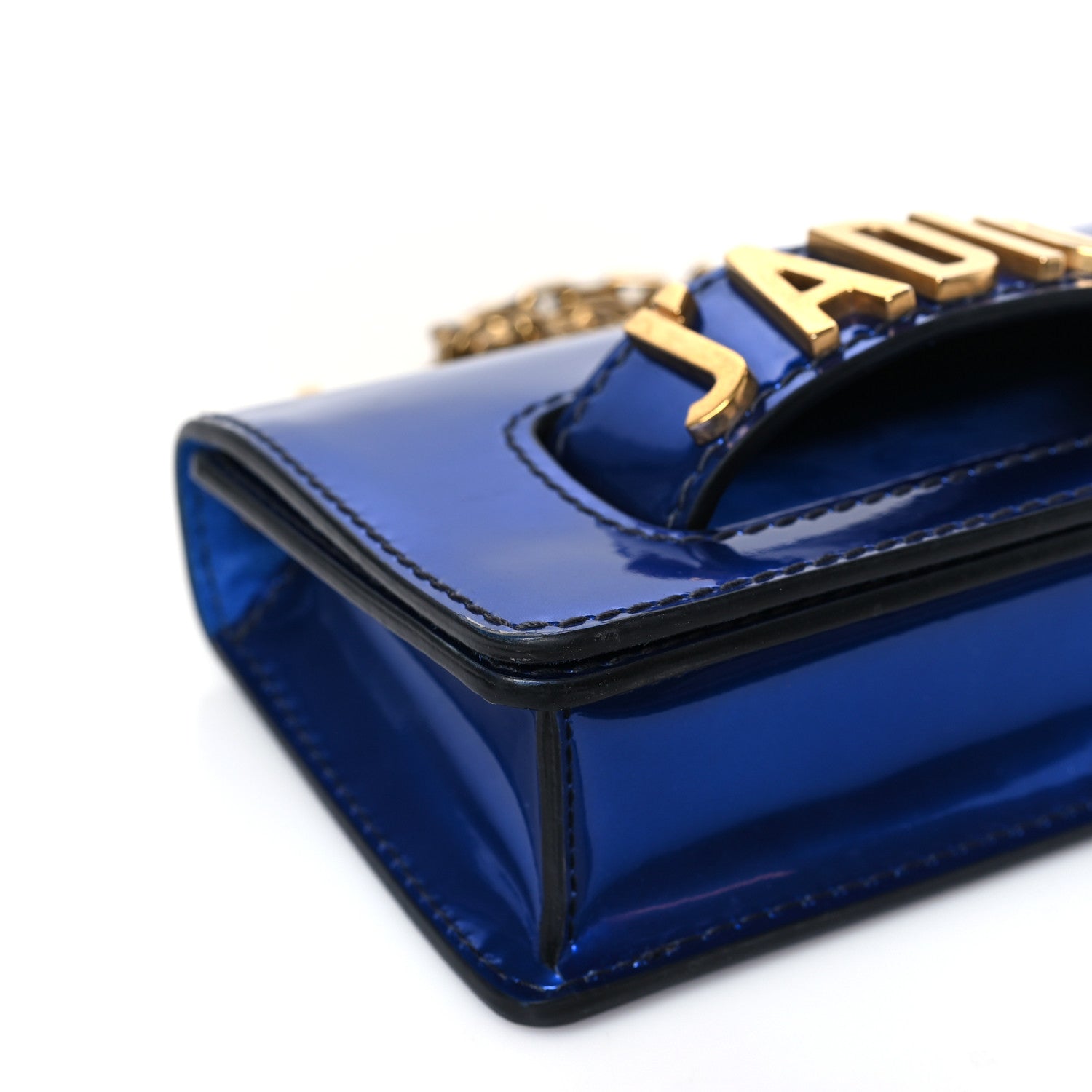 Christian Dior Metallic Calfskin J'Adior Mini Chain Flap Bag Blue 7 of 8