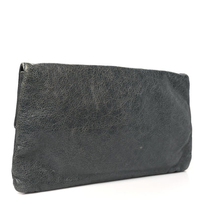 Balenciaga Agneau Giant 12 Rose Gold Hardware Envelope Clutch Tarmac 4 of 11
