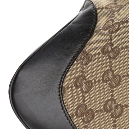 Gucci Monogram Web Jackie O Hobo Dark Brown 11 of 12