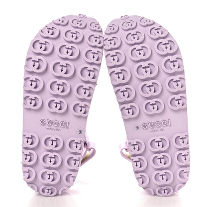 Gucci Soft Rubber Horsebit Touch Womens Strapped Sandals 36 Talc Pink 6 of 10