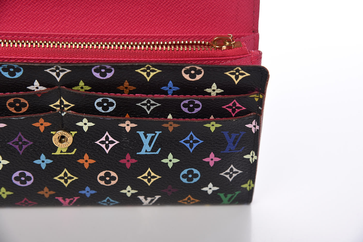 Louis Vuitton Monogram Multicolor Sarah Wallet Black Grenade 12 of 12