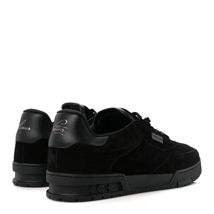 Louis Vuitton Suede Mens LV Trainer Sneakers 9 Black 4 of 10