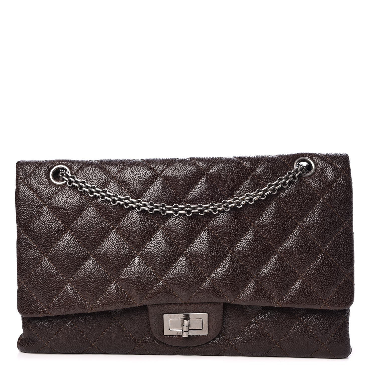 Chanel Caviar Quilted 2.55 Reissue 227 Flap Dark Brown 1 of 12