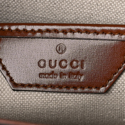 Gucci Boarded Dyana Lux Calfskin Web Medium Bamboo 1947 Top Handle Bag Brown 6 of 8